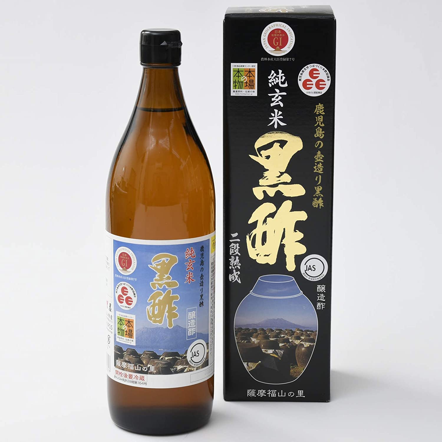 Amazon | 福山物産 くろず屋 くろず屋黒酢 900ml × 2 | 福山物産 くろ